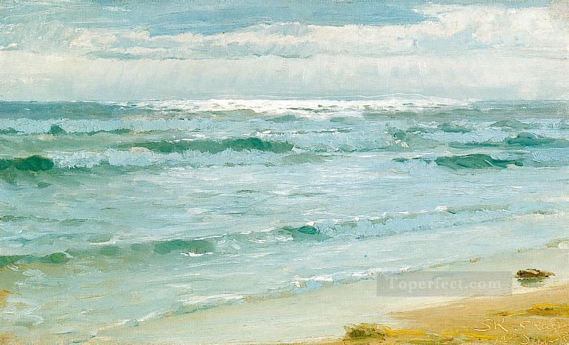 Mar en Skagen seascape Peder Severin Kroyer Oil Paintings